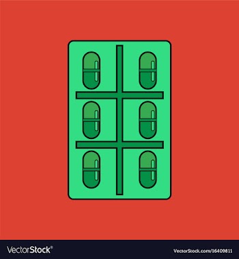 Flat icon design collection capsule pack vector image