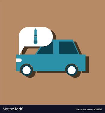 Flat icon design collection car and detail in vector image