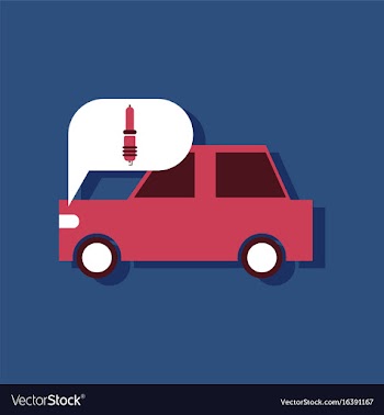 Flat icon design collection car and detail in vector image