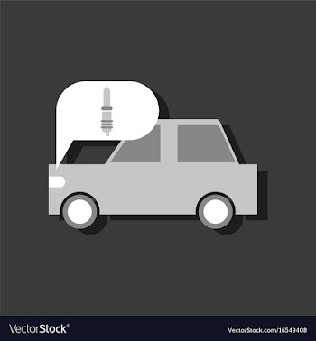 Flat icon design collection car and detail in vector image