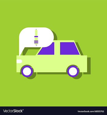 Flat icon design collection car and detail in vector image