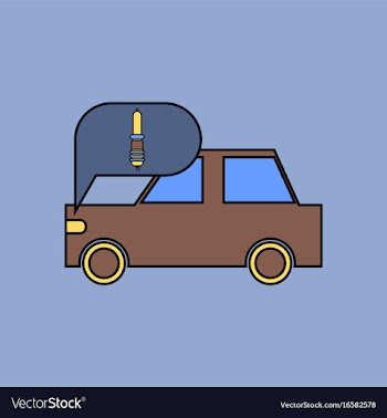 Flat icon design collection car and detail vector image