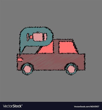 Flat icon design collection car and engine in vector image