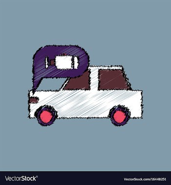Flat icon design collection car and engine in vector image