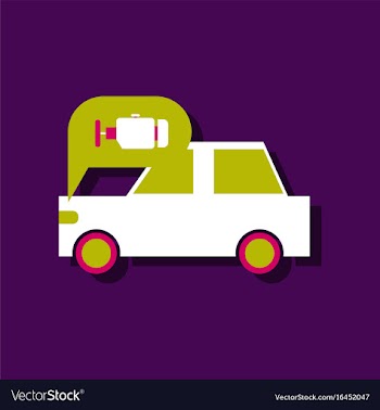 Flat icon design collection car and engine in vector image