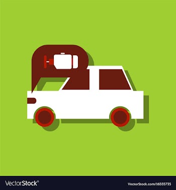Flat icon design collection car and engine in vector image