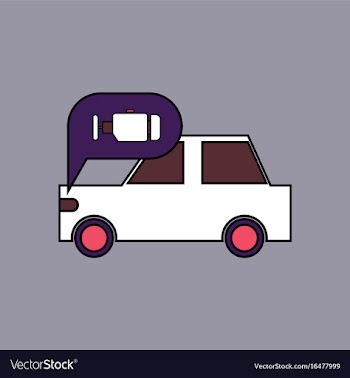 Flat icon design collection car and engine vector image