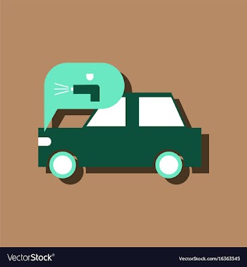 Flat icon design collection car and sound signal vector image