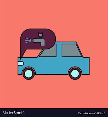 Flat icon design collection car and sound signal vector image
