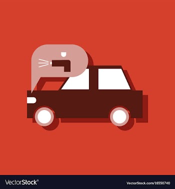 Flat icon design collection car and sound signal vector image