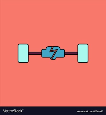 Flat icon design collection car chassis vector image
