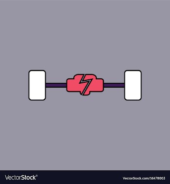 Flat icon design collection car chassis vector image