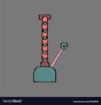 Flat icon design collection car crane in hatching vector image