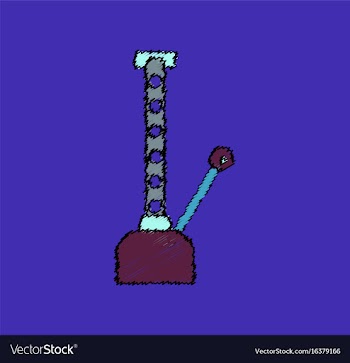 Flat icon design collection car crane in hatching vector image