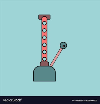 Flat icon design collection car crane vector image