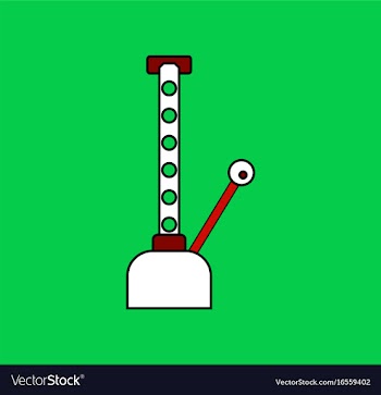 Flat icon design collection car crane vector image
