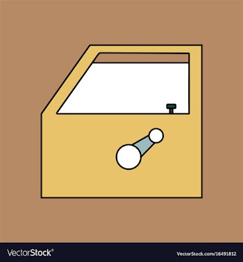 Flat icon design collection car door vector image