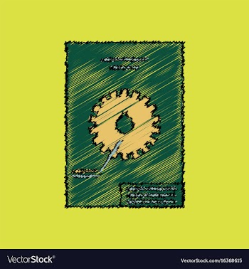 Flat icon design collection car gear scheme in vector image