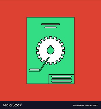 Flat icon design collection car gear scheme vector image