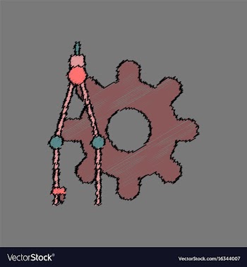 Flat icon design collection car piston and arrows vector image