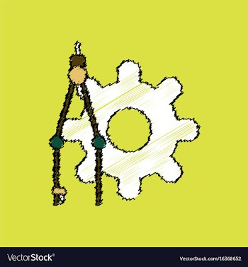Flat icon design collection car piston and arrows vector image