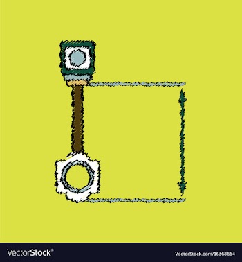 Flat icon design collection car piston and arrows vector image