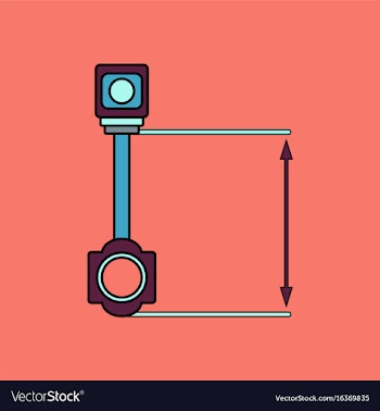 Flat icon design collection car piston and arrows vector image