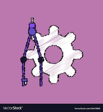 Flat icon design collection car piston and arrows vector image