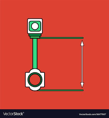 Flat icon design collection car piston and arrows vector image