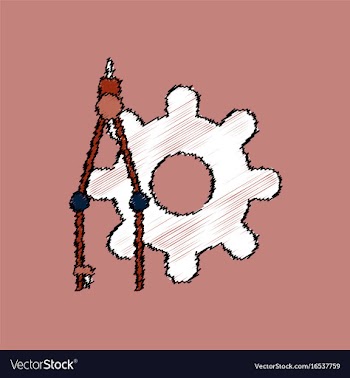 Flat icon design collection car piston and arrows vector image