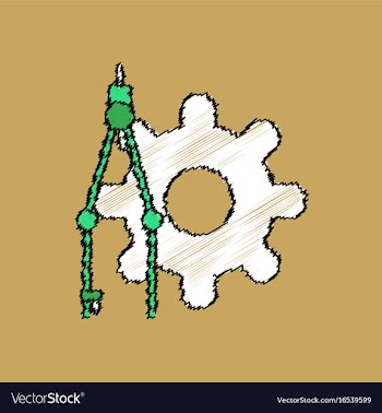 Flat icon design collection car piston and arrows vector image