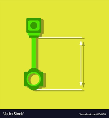 Flat icon design collection car piston and arrows vector image