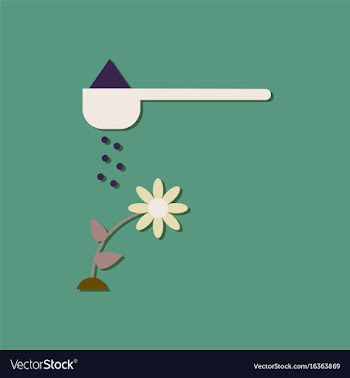 Flat icon design collection care for flower in vector image