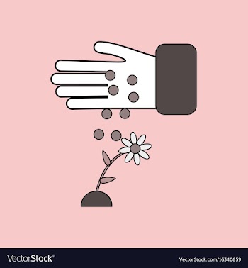 Flat icon design collection care for flower vector image