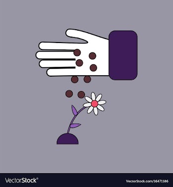 Flat icon design collection care for flower vector image
