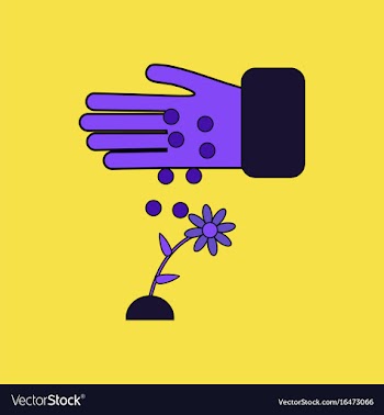 Flat icon design collection care for flower vector image