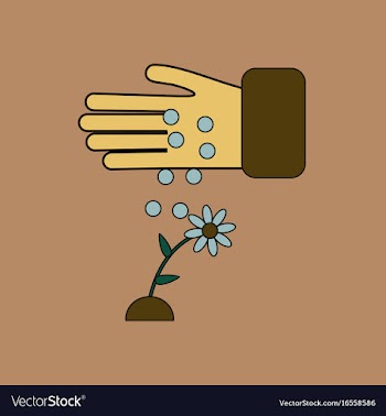 Flat icon design collection care for flower vector image