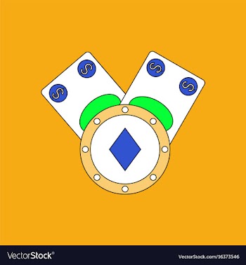Flat icon design collection casino chip and cash vector image