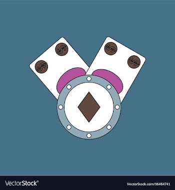 Flat icon design collection casino chip and cash vector image