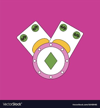 Flat icon design collection casino chip and cash vector image