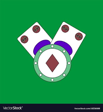 Flat icon design collection casino chip and cash vector image