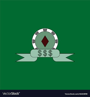 Flat icon design collection casino chip dollar vector image