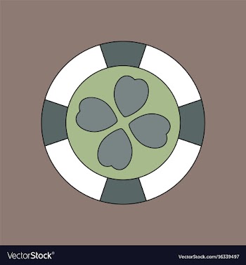 Flat icon design collection casino chip vector image
