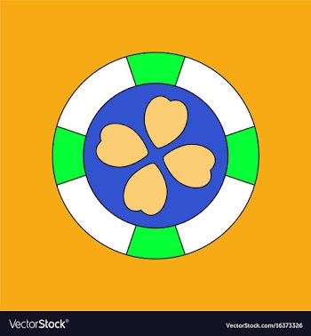 Flat icon design collection casino chip vector image