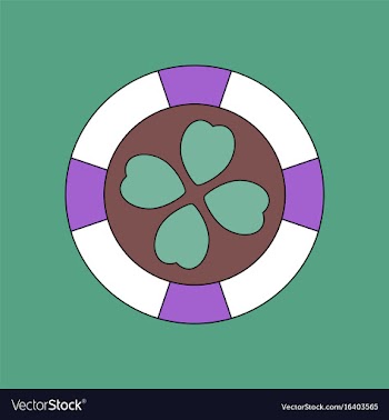 Flat icon design collection casino chip vector image