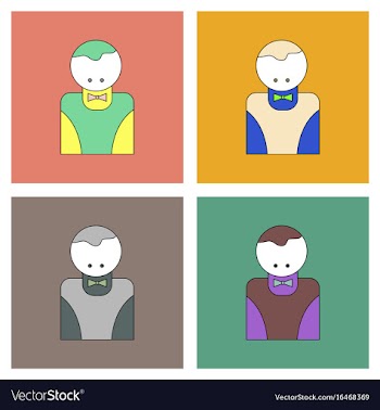Flat icon design collection casino delar vector image