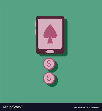 Flat icon design collection casino online in vector image