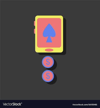 Flat icon design collection casino online in vector image