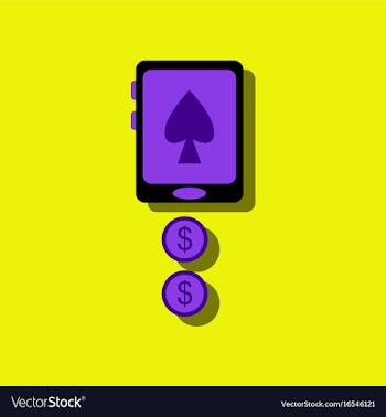 Flat icon design collection casino online in vector image