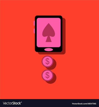 Flat icon design collection casino online in vector image